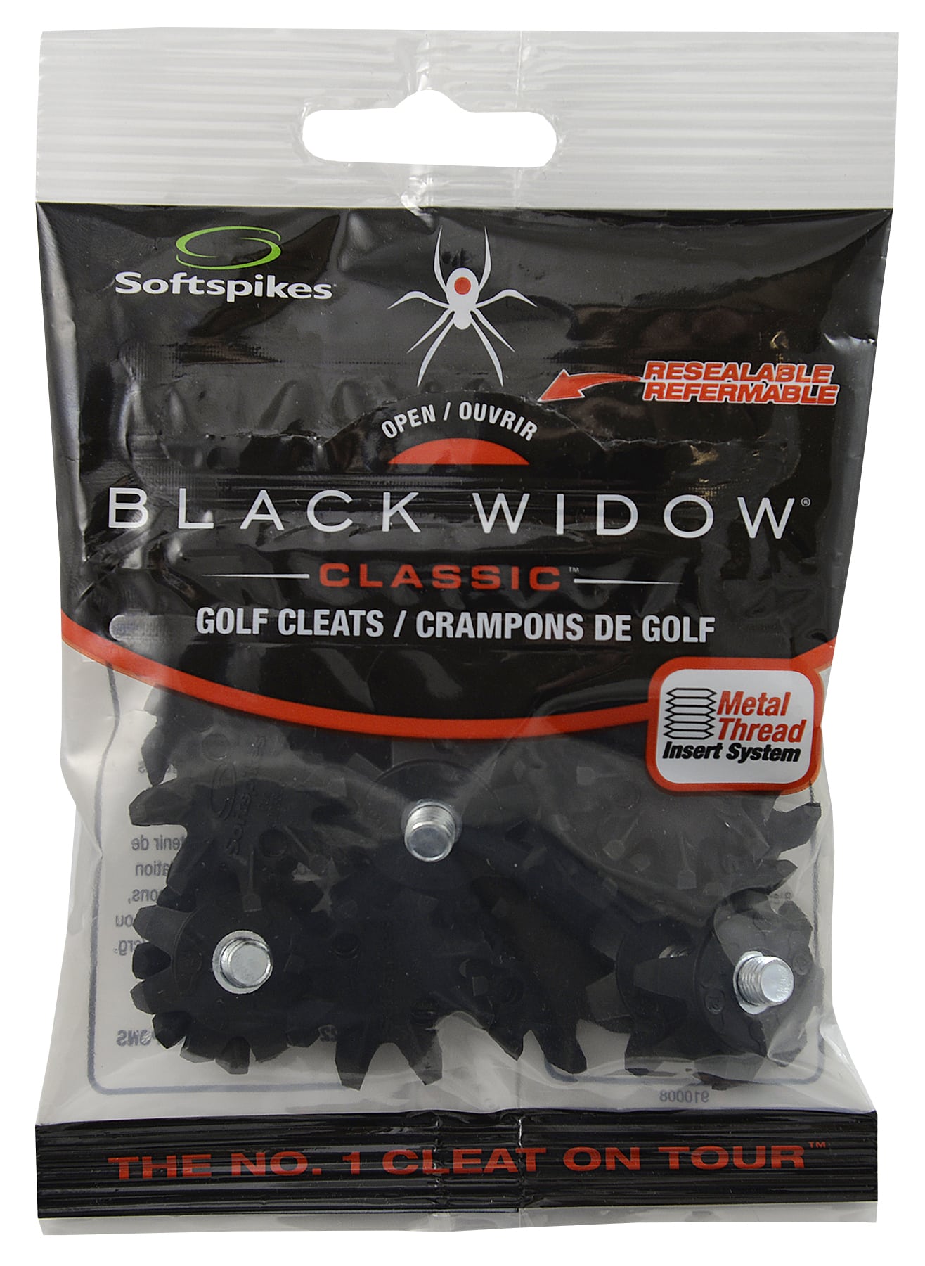 Softspikes Black Widow Golf Cleats 6mm Thread Black - Image 2