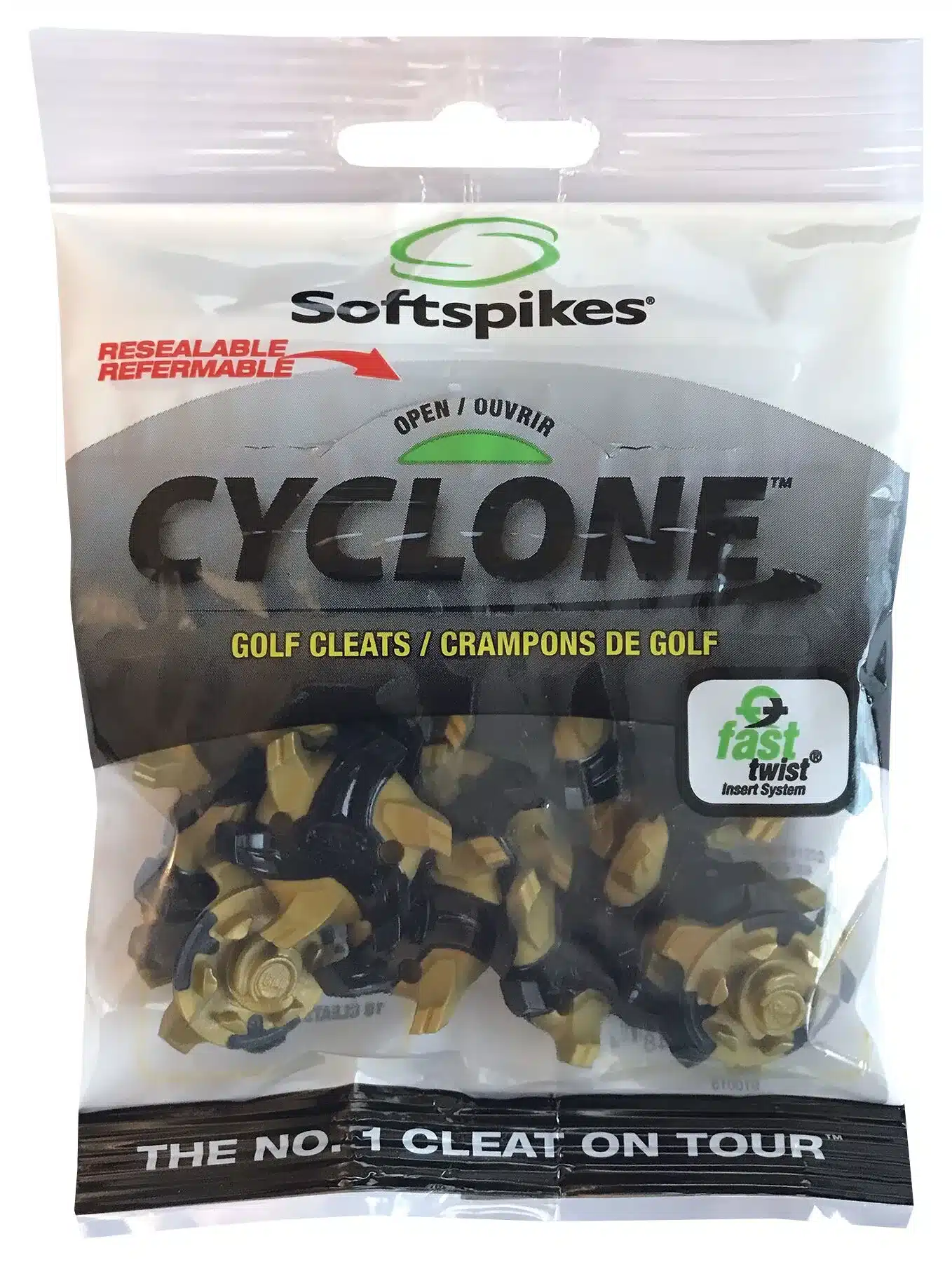 Softspikes Cyclone Golf Cleats (Old Deep) Fast Twist® Gold - Image 4