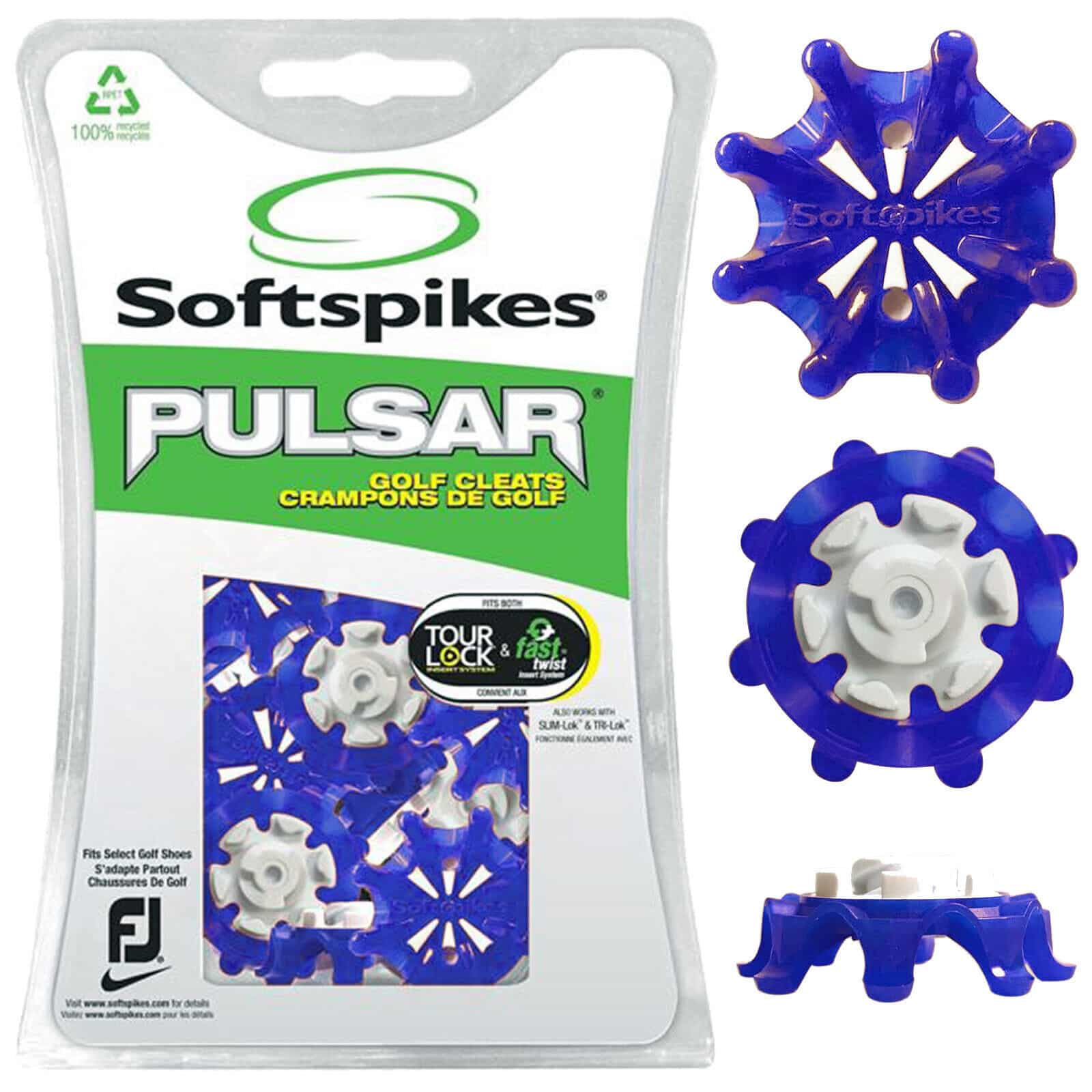 Softspikes Pulsar Golf Cleats Fast Twist® 3.0 Azure Blue - Image 2
