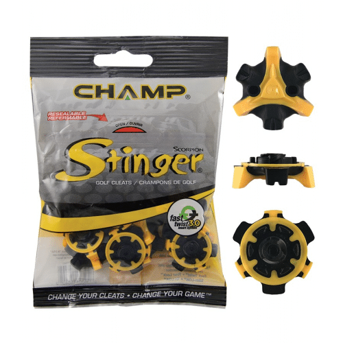 Champ Stinger Golf Cleats Fast Twist® 3.0 Black / Yellow - Image 2