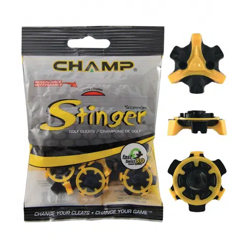 Champ Stinger Golf Cleats Fast Twist® 3.0 Black / Yellow - Image 2