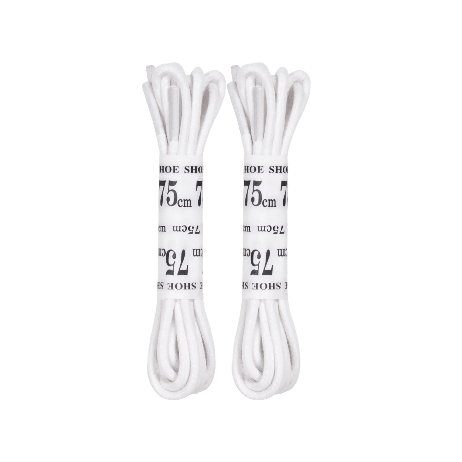 White Twin Pack Replacement Waxed Laces for Puma Golf Shoes 75cm (Round)
