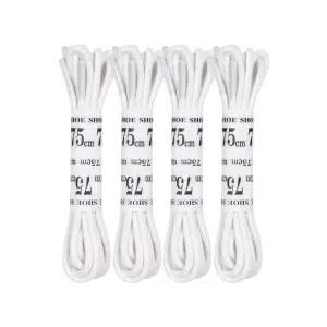 White 4 Pack Replacement Waxed Laces for Footjoy Golf Shoes 75cm (Round)