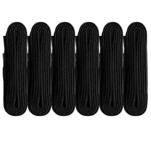 Black 6 Pack Replacement Laces for Ecco Golf Shoes 100cm (Flat)